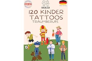 Magaluga 120 hautfreundliche Polizei Feuerwehr Kinder Tattoo Mitgebsel Mitbringsel Kindergeburtstag dermatologisch getestet: SEHR GUT temporäre Tattoo Kinder MADE IN GERMANY
