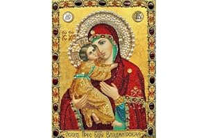 YSCOLOR Diamond Painting Manualidades Kits De Punto De Cruz Nuevo DIY Pintura Diamante 5D Decoración del Hogar 2019 Bordado Nuestra Señora Full Diamond Iconos Religiosos 30X40cm