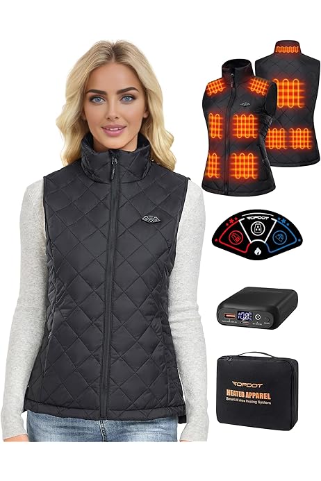 Heated Shirt 12 Volt Men's Heated Vest With Battery Pack 11