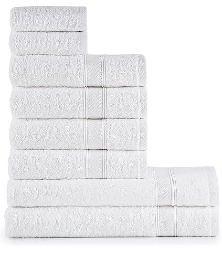 Telo Doccia Bands Blu - In Cotone 70x140 Cm