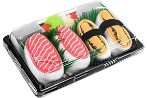 SUSHI SOCKS BOX Rainbow Socks Lot de 2 paires de chaussettes pour sushi Salmon Tamago