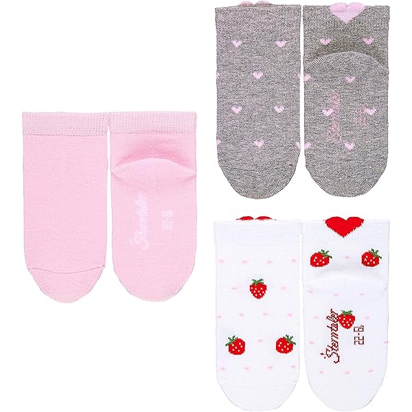 12-18 Monate Sterntaler 3er Pack - Rosa Kurz-Söckchen Mit Herzen