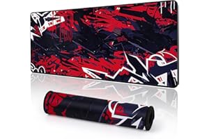 EFISH Gaming Mouse Pad 800x300mm Large Gaming Mouse Mat with Stitched Edges,XL Mouse Pad with Non-Slip Base,Extended Large Size Mouse Pads,Keyboard Pad with Water Resist Surface,Office/Gaming.Y12