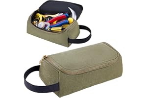 KALIDI Sac à outils portable en toile avec fermeture éclair - Pour pinces, clés, tournevis, couteaux, ciseaux, brosses, crayons