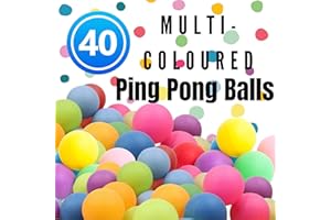 WHEELIO Ping Pong Balls Plastic Table Tennis Ball Ideal for Craft Party School Learning Activities, Family Games, Kids,Cats