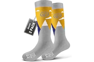 ‎OUTDOORMASTER OutdoorMaster Merino Wool Ski Socken für Kinder, Jungen & Mädchen, Thermische Winter Warme Snowboardsocken für kaltes Wetter