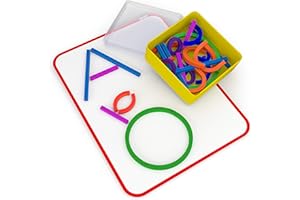 Osmo - Bastoncini e anelli Little Genius - 2 giochi educativi - Età 3-5 - Immaginazione, formazione di lettere e creatività - Per iPad o tablet Fire - Giocattolo STEM (base Osmo richiesta - Esclusiva