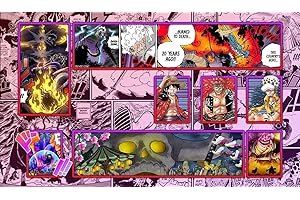 WAIFUWORLD SHOP One Piece Spielfeld Worst Generation Spielmatte mit Zonen | Trading Card Game Playmat kompatibel mit One Piece Trading Card Game | Kartenspielmatte Worst Generation