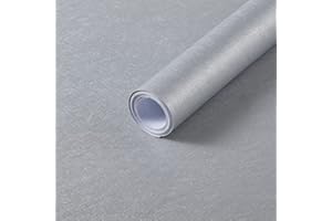 ARTHOME WALL DECOR Arthome vinilo adhesivo muebles 40cmx310cm Plata Relieve, Papel Pintado Autoadhesivo, Seda Texturizado Contacto Papel Decorativo para Dormitorio, Encimeras, Armarios, Removible para Revestimiento