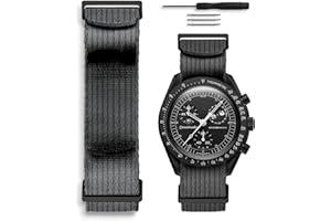 HORACE Cinturino per orologio Nato, 20 mm, compatibile con Omega x Swatch MoonSwatch, Nylon