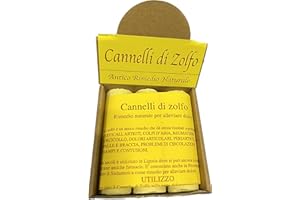 NATURA COLLECTION 3 Confezioni Cannelli di Zolfo set 3 pz TOTALE 9 PZ Antico Rimedio Naturale per dolori + Pietra Pomice Vulcanica in Omaggio