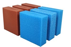 Wacredo Ersatzschwamm Set für Oase Biotec 10 Teichfilter Filterschwämme Filter Komplettset Wasseraufbereitung Filterschwamm Teichpflege Ersatzschwämme