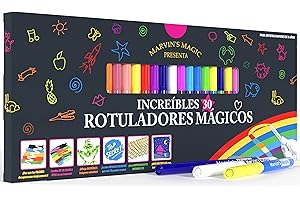 Marvin's Magic - Set de 30 Bolígrafos Mágicos Asombrosos - Cambio de Color, Letras 3D, Mensajes Secretos - Suministros Creativos de Arte - Ideal para Niños - ¡Excelente Regalo!