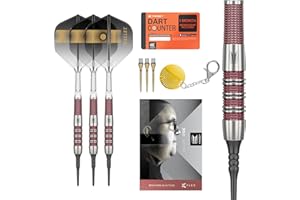 Target Darts Stephen Bunting 95K Set di Freccette a Punta Morbida, 19G | Alette e aste Kflex, The Bullet Player Edition Freccette al 95% di Tungsteno, Punta in Acciaio Nano Swiss Conversion Points