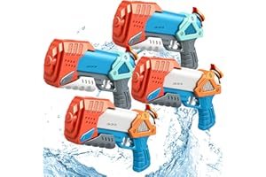 DEKUKAR Water Pistol for Kids, 4 Pack Small Mini Water Guns 7M Long Range Super Water Blaster Squirt Gun, Outdoor Water Toy Summer Swimming Pool Beach for Boys Girls Toys,Training Toys for pets