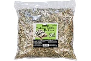 Reptile World Tortoise Edible Bedding 10ltr Bag | Readi Grass, Flowers & Leaves, Botanical Bedding Food