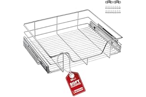 SOTECH 60 cm Cassetto telescopico con SoftClose Portata 20 kg Cestello estraibile in filo cromato lucido