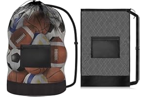 Tsathoggua Grand Sac à Ballons de Foot de Grande Capacité avec Cordon de Serrage et Bandoulière, Sac Multisport pour Football, Basketball et Rugby