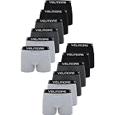 VELMORE Erkek Boxer 12&rsquo;li Premium Kutu Pamuklu Likralı (Beden S - 5XL)