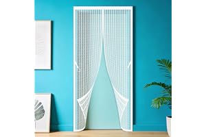 Magnetisk Insektsnät Dörr 95 x 240 cm Enkel Montering Flugnät för Dörrar Håll Frisk Luft Inne Insekter Ute för Balkongdörr, K