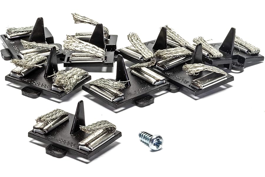 Scalextric - Micro Spare Guide Blacks - Pack of 8 Guide Blades with Screws - Compatible with 9v Track System 2019+, Micro Scalextric - Accessories
