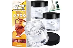 LIMINO Museum Putty - 170g Removable Clear Exhibit Gel Wax for Museum Collections, Residue-Free and Reusable, Ideal for Fixed Antiques, Glass, Ceramic and Character Figures to Prevent Falling