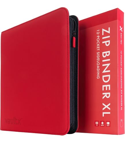 Vault X 12 XL Pocket Trading Card Zip Binder, 624 cards, Premium