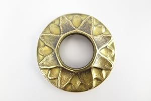 clever-deko Rosette Wandrosette Messing Guss für Wasserhahn Gartenwasserhahn Aussenwasserhahn Wandabdeckung Antik Jugendstil Gründerzeit