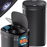 Poubelle Automatique 30 L Avec Capteur Mouvement - Acier Inoxydable Anti-traces - Ouverture Sans Contact 0,5 S - Soft-Close