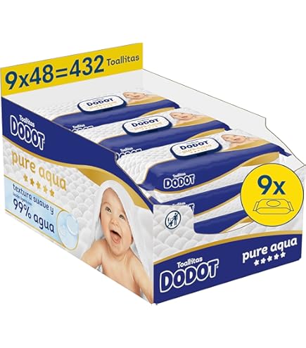 Dodot Lingettes Aqua Pure sans Plastique 48 Unités - Dodot
