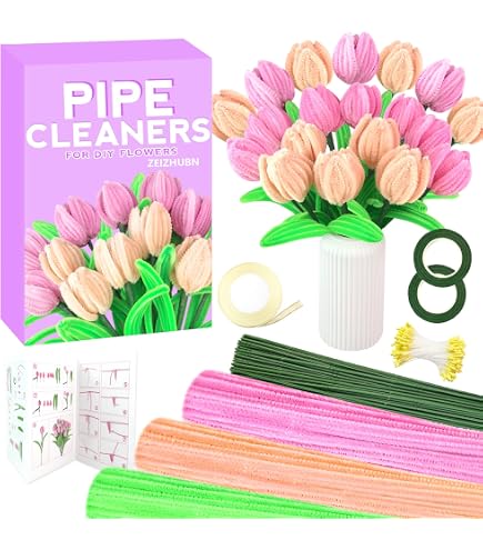 100 Pcs Chenille Pipe Cleaners With Bumps - 12 Inch, Multicolor Craft Stems For DIY & Art - View #11