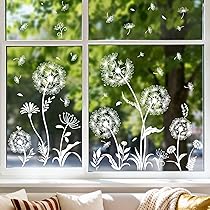 Adesivi Per Finestre Botanici Con Piante In Vaso, 30x60 Cm, Antiscivolo Per Uccelli, Visibili Su Entrambi I Lati - 2