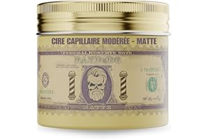 BANDIDO Matte Wax – Cire Cheveux Homme Effet Mat – Gel Cheveux Homme Look Discret – Cire Coiffante Tenue Légère – Pommade Cheveux Volume et Texture Naturelle - 125ml
