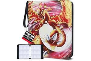 FESNYNN Classeur Carte 900 Cartes Avec 50 Pochettes Album Carte 9 Pochettes Albums Pour Cartes à Collectionner Amovibles Rangement Carte Album Carte Stockage Pour MTC TCG Magic Cartes De Jeu