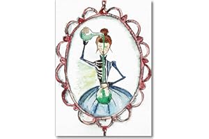 La Gata Zurda - Cuaderno A5 - Marie Curie - Portada Ilustrada, 100 Pág. 90g/m2-21x15cm - Páginas Blancas -Sketchbook - Mujeres científicas