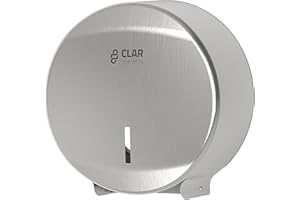 Clar Systems P4300SA Dispenser di carta igienica in rotolo, acciaio inossidabile satinato