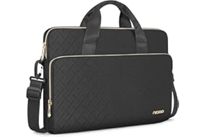 NIDOO 15,6 16 Pouces Sacoche Ordinateur Portable Sac à Bandoulière Sac a Main PC Mallette de Protection pour 16" MacBook Pro M4/ 15,6" ThinkPad T15 L15 E15 P15s P16 T16 L16 E16/ IdeaPad Pro 5/ XPS 16