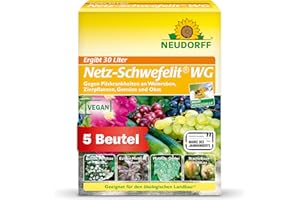 Neudorff Netz-Schwefelit WG – Zur wirksamen Bekämpfung von Pilzkrankheiten wie Echter Mehltau an Zierpflanzen wie Rosen, Gemüse und Obst, 75g