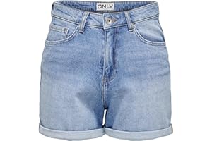 ONLY - Onljosephinestretch Shorts DNM Azg Noos, Pantaloncini in Jeans con vestibilità Normale e Passanti per Cintura Donna