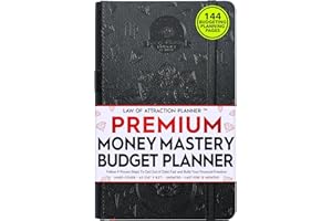 FREEDOM MASTERY Planificateur mensuel et organiseur de factures mensuels - Un voyage de 12 mois vers la liberté financière, planificateur de livre budgétaire mensuel, planificateur de loi de l'attraction