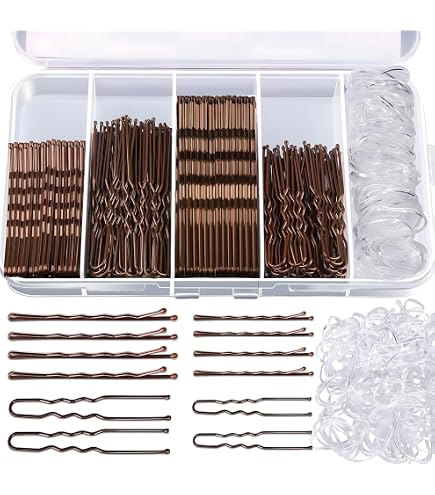 MetaGrip Hair Pins Brown 300 Pack-1141711