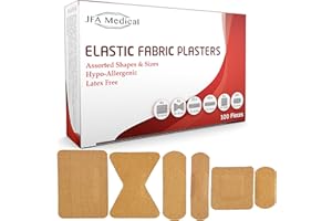 JFA MEDICAL Jfa Tissu Assortis pansements (6 Tailles) 100 pansements par lot