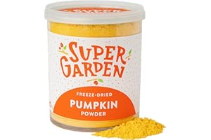 SUPERGARDEN Super Garden Freeze Dried Pumpkin Powder | Flavourful, 100% Natural Vegetable Powder for Smoothies, Porridges & Pumpkin Powder for Dogs | No Gluten or Added Sugar | 120g