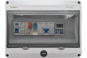 Swimhome Tableau électrique de Base pour Piscine avec contacteur pour Moteur adapté au chlorateur (Moteur Uniquement) (1 ch (4-6.4A))