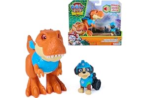 Paw Patrol: Dino Movie Roaring Pup Pals Rex innehåller en 12,7 cm | Höjd 12,7 cm, storlek 5 cm, fin motor, arbetshjul, filminspirerad rop, fantastisk berättelse