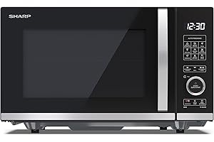 Sharp YC-QG204AEB Four Micro-ondes et Gril 20L, sans plateau tournant, Commandes semi numériques.