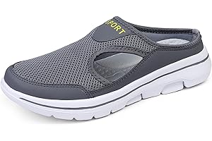 Meik Mangni Zuecos Hombre Mujer Transpirable Zapatillas de Playa Ligero Zapatillas de Estar por Casa Mules Antideslizante Pantuflas Casual 36-48 EU