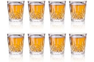 Soopiiso Juego de 8 vasos de chupito Cordial/vasos de licor (50 ml)