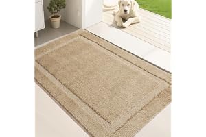 Oiilores Smutsfångare dörrmatta inomhus 80 x 120 cm, tvättbar entrématta, inre dörrmattor för entré, halkfri, lågprofil, superabsorberande hundmattor för leriga tassar, husdjur