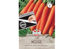 Sperli Möhrensamen Rotin, 81771 - frühe Snack-Möhre, süßlicher Geschmack - Inhalt für 8-10 lfd. Meter - Gemüsesamen, Samen Gemüse, Gemüsepflanzen